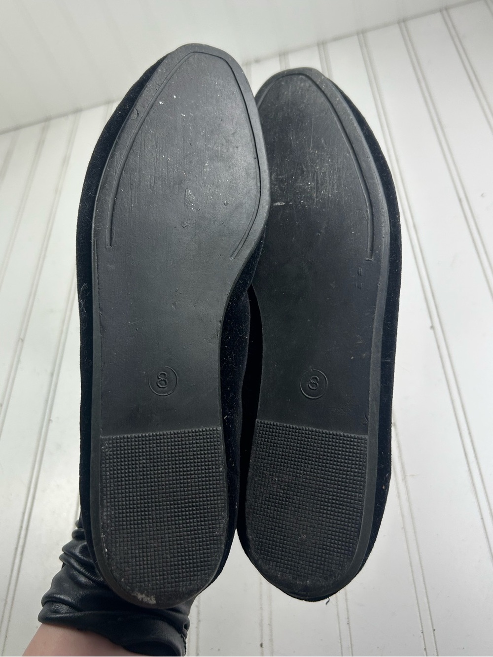 Holiday Editions Vintage Embellished Black Velvet Christmas Flats Women’s Size 8 - Picture 6 of 9
